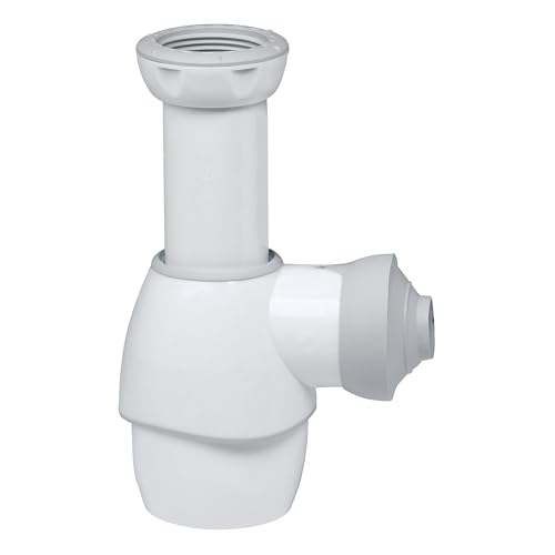 Wirquin 31180002 Universal Siphon für Waschtisch, Weiß / Grau von Wirquin