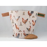 Der Nachhaltige Brotkorb, Brötchentasche, Brotbeutel, Bunbag von WirsindDeiN
