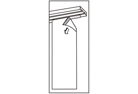 Schiebegardine JOLANDA, Wirth, Klettband (1 St), blickdicht, inkl. Beschwerungsstange von Wirth