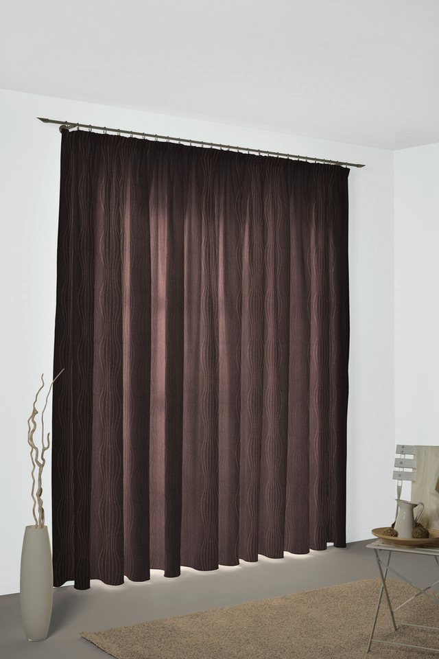 Wirth Vorhang RICCIA, Kräuselband (1 St), blickdicht, Jacquard von Wirth