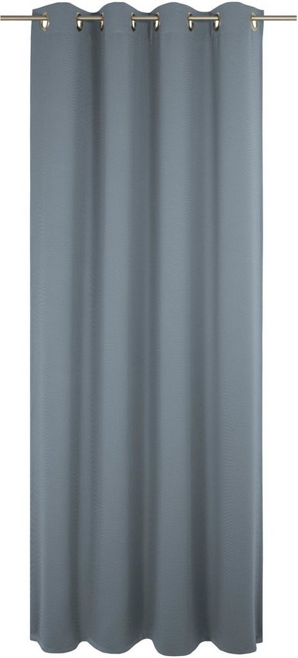 Wirth Vorhang Uni Collection light, Ösen (1 St), blickdicht, nach Maß von Wirth