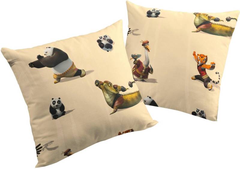 Wirth Dekokissen Kung Fu Panda, Universal Pictures, Kissenhülle ohne Füllung, 2 Stück von Wirth