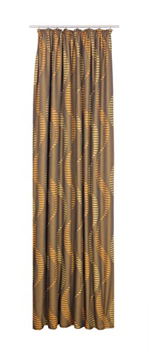 Wirth Fertigschal Lupara mit Kräuselband, Polyester, Orange, 150 x 132 cm von Wirth