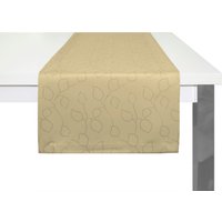 Wirth Tischläufer "Westport", (1 St.), Made in Germany, Jacquard Dekostoff, Blatt-Design, Pflegeleicht von Wirth