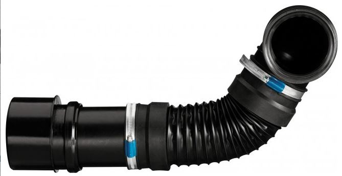 Wisa flexibler Abflusschlauch Flexifon mit Übergangsstück, Ø 90/110 mm von WISA