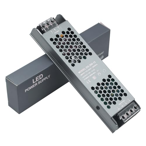 AC180V ~ 240V zu DC 12V 16A Netzteil Schaltnetzteil, Industrielle Spannungsregulierung am Ausgang Konverter, 200W Netzteiladapter Transformator für LED Streifen LED Beleuchtung von Wisada