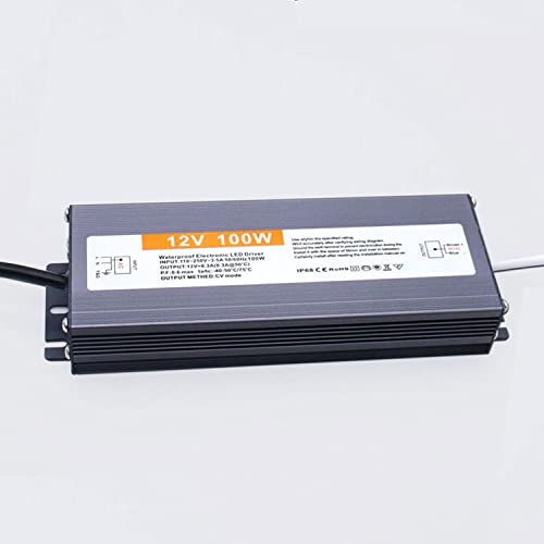 LED Trafo 12V 100W, AC110-250V zu DC12V LED Netzteil Schaltnetzteil, Industrielle Spannungsregulierung am Ausgang Konverter, IP67 Wasserdicht Netzteiladapter Transformator für LED Streifen Beleuchtung LED Trafo 12V 100W, AC110-250V zu DC12V LED Netzteil Schaltnetzteil, Industrielle Spannungsregulierung am Ausgang Konverter, IP67 Wasserdicht Netzteiladapter Transformator für LED Streifen Beleuchtung von Wisada