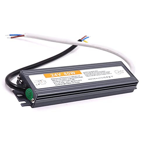 LED Trafo 24V 80W, AC110-250V zu DC24V LED Netzteil Schaltnetzteil, Industrielle Spannungsregulierung am Ausgang Konverter, IP67 Wasserdicht Netzteiladapter Transformator für LED Streifen Beleuchtung LED Trafo 24V 80W, AC110-250V zu DC24V LED Netzteil Schaltnetzteil, Industrielle Spannungsregulierung am Ausgang Konverter, IP67 Wasserdicht Netzteiladapter Transformator für LED Streifen Beleuchtung von Wisada