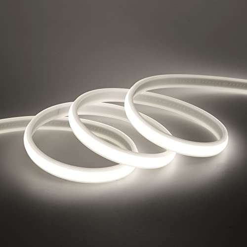 Wisada 220V LED Band, 6M 288 LEDs/m Flexible Hohe Dichte Kaltweiß 6000K CRI≥85 FCOB LED Streifen, IP65 Wasserdichte Superhell COB Lichtband mit Schaltstecker für Schlafzimmer, Schrankbeleuchtung Wisada 220V LED Band, 6M 288 LEDs/m Flexible Hohe Dichte Kaltweiß 6000K CRI≥85 FCOB LED Streifen, IP65 Wasserdichte Superhell COB Lichtband mit Schaltstecker für Schlafzimmer, Schrankbeleuchtung von Wisada