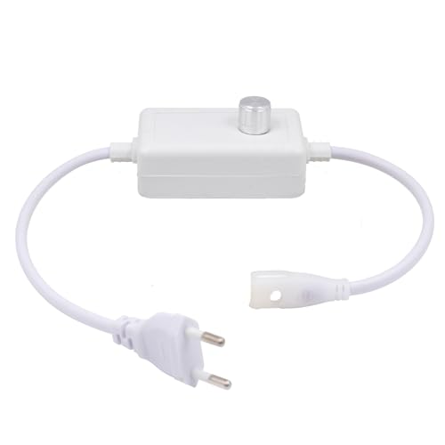 Wisada 220V Netzkabel mit Dimmadapter Transformator Stromversorgung Cob neon LED Band(für W10mm x H4mm LED STRIP) von Wisada