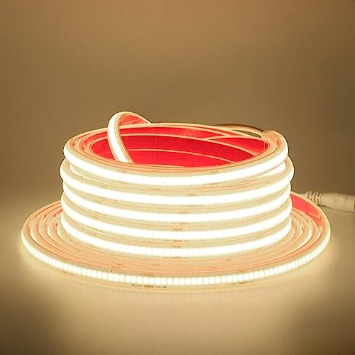 Wisada 24V COB LED Streifen, 6M 320LEDs/m Superhell Flexibler LED Lichtband CRI≥85 Naturweiß COB LED Band, Wasserdichte IP68 LED Lichterketten mit Netzteil für Aquarium und Schrankbeleuchtung Wisada 24V COB LED Streifen, 6M 320LEDs/m Superhell Flexibler LED Lichtband CRI≥85 Naturweiß COB LED Band, Wasserdichte IP68 LED Lichterketten mit Netzteil für Aquarium und Schrankbeleuchtung von Wisada