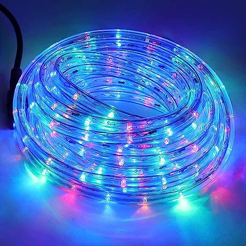 Wisada Bunt LED Lichtschlauch Außen,10M 36LEDs/m Mehrfarbig LED Schlauch 220V RGB Tube Light Indoor Leuchtstoffröhre, Outdoor LED Lichter Wasserdicht Lichterschlauch für Terrasse Wohnzimmer Partydeko von Wisada