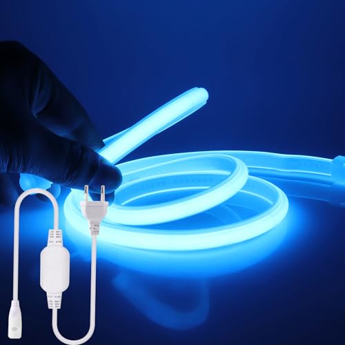Wisada COB Neon LED Streifen 0.5m,220V 288 LEDs/m FCOB LED Band, Hohe Dichte Flexibler Superhell Eisblau Neon LED Lichtband,Wasserdicht Silikon LED Neonlicht für Schlafzimmer Architekturbeleuchtung Wisada COB Neon LED Streifen 0.5m,220V 288 LEDs/m FCOB LED Band, Hohe Dichte Flexibler Superhell Eisblau Neon LED Lichtband,Wasserdicht Silikon LED Neonlicht für Schlafzimmer Architekturbeleuchtung von Wisada