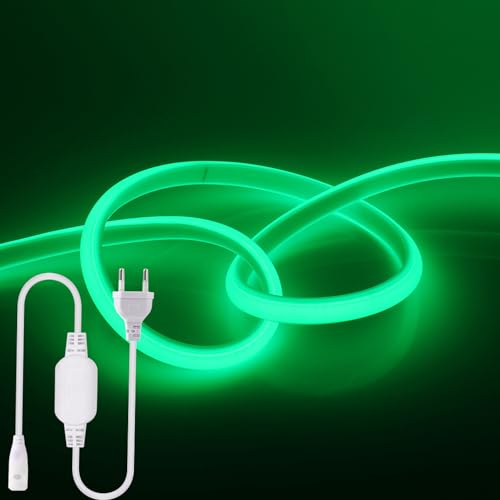 Wisada COB Neon LED Streifen 12m, 220V 288 LEDs/m FCOB Band, Hohe Dichte Flexibler Superhell Grün Neonlicht, Wasserdicht Silikon Lichtband für Schlafzimmer Architekturbeleuchtung Wisada COB Neon LED Streifen 12m, 220V 288 LEDs/m FCOB Band, Hohe Dichte Flexibler Superhell Grün Neonlicht, Wasserdicht Silikon Lichtband für Schlafzimmer Architekturbeleuchtung von Wisada