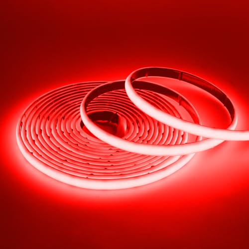 Wisada COB Neon Streifen 8m, 12V Wasserdichte IP68 Selbstklebendes Band, 320LEDs/m Superhell Flexibler Rot COB Neon LED Band, rot/weiss 2-adrig LED Lichterketten für Außen, Terrasse, Aquarium Wisada COB Neon Streifen 8m, 12V Wasserdichte IP68 Selbstklebendes Band, 320LEDs/m Superhell Flexibler Rot COB Neon LED Band, rot/weiss 2-adrig LED Lichterketten für Außen, Terrasse, Aquarium von Wisada