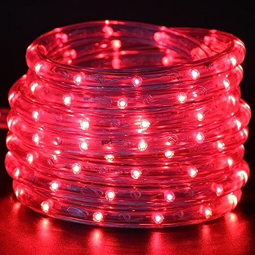 Wisada LED Lichtschlauch Außen,15M 36LEDs/m Rot LED Schlauch 220V LED Tube Light Indoor Leuchtstoffröhre, Outdoor LED Lichter Wasserdicht Lichterschlauch für Terrasse Wohnzimmer Weihnachten Partydeko von Wisada