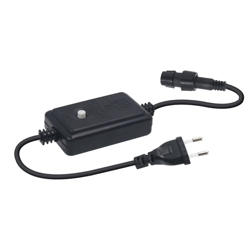 Wisada LED Lichtschlauch Stecker Mit 8 Modi, 230V EU-Stecker für Runde LED Lichtschläuche（45cm） von Wisada