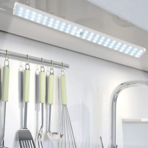 Wisada LED Schrankbeleuchtung mit Bewegungsmelder, 132 LEDs Dimmbar 3000K-6500K Wandleuchte LED Schranklicht, Weißes Licht/Natürliches Licht/Warmweiß Sensor Licht für Kleiderschrank, Küche,Veranda von Wisada