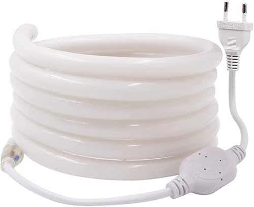 Wisada Neon LED Streifen 3M, 220V Flexibler Wasserdicht Rund Neonstreifen LED Band, 3000K Warmweiß Neon LED Lichtband mit EU Netzstecker für Schlafzimmer, Weihnachtsfeier Wisada Neon LED Streifen 3M, 220V Flexibler Wasserdicht Rund Neonstreifen LED Band, 3000K Warmweiß Neon LED Lichtband mit EU Netzstecker für Schlafzimmer, Weihnachtsfeier von Wisada