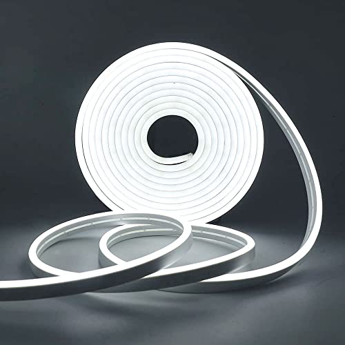 Wisada Neon LED Streifen 5M, DC 12V 2835 600LEDs Silikon Flexibler Neonstreifen, Wasserdicht IP67 Weiß Neon LED Lichtband mit 12V 5A Netzteil für Schlafzimmer, Weihnachtsfeier Wisada Neon LED Streifen 5M, DC 12V 2835 600LEDs Silikon Flexibler Neonstreifen, Wasserdicht IP67 Weiß Neon LED Lichtband mit 12V 5A Netzteil für Schlafzimmer, Weihnachtsfeier von Wisada