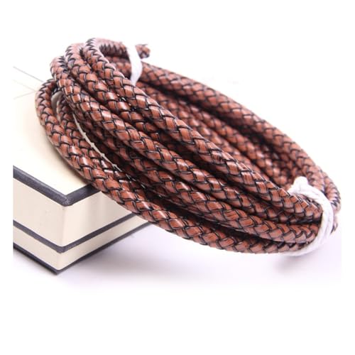 Wisafory 1M Lederschnur Rund Lederband aus echtem Leder Geflochtener Schnurseil 3-8mm Rindslederschnüre für Retro-Armbänder Halsketten Schmuckherstellung Geschenkverpackungen Braun 6mm Wisafory 1M Lederschnur Rund Lederband aus echtem Leder Geflochtener Schnurseil 3-8mm Rindslederschnüre für Retro-Armbänder Halsketten Schmuckherstellung Geschenkverpackungen Braun 6mm von Wisafory