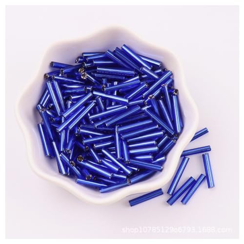 Wisafory 700pcs Glas Rocailles Perlen Röhrchen Stiftperlen Glass Bugle Beads Abstandsperlen Tube Beads Kleine Bastelperlen Zubehör für DIY Schmuckherstellung 2.5x15mm 100g Blau Wisafory 700pcs Glas Rocailles Perlen Röhrchen Stiftperlen Glass Bugle Beads Abstandsperlen Tube Beads Kleine Bastelperlen Zubehör für DIY Schmuckherstellung 2.5x15mm 100g Blau von Wisafory
