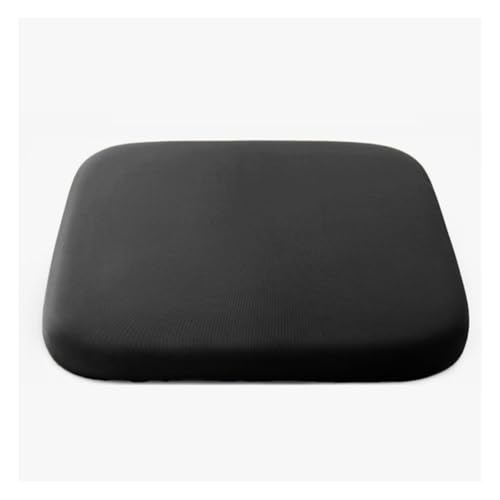 Wisafory Autositzkissen Universal Sitzkissen Memory Foam Sitzpolster Autositzauflage Fahrersitzkissen Rollstuhlkissen Auto Vordersitze Sitzerhöhung für Autositze Bürostuhl schwarz1# 40 x 40 cm von Wisafory