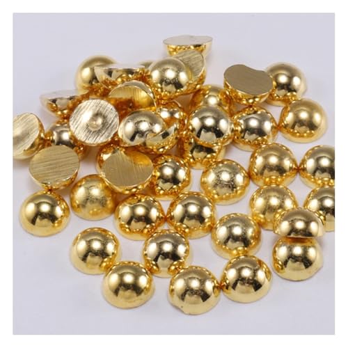 Wisafory Gold 12mm x 50 Stück Halb Runde Harz Perlen Flache Böden Perlen Glanz Kunstperlen für DIY Basteln Halsketten Armbänder Schmuck Hochzeitskleider Wisafory Gold 12mm x 50 Stück Halb Runde Harz Perlen Flache Böden Perlen Glanz Kunstperlen für DIY Basteln Halsketten Armbänder Schmuck Hochzeitskleider von Wisafory