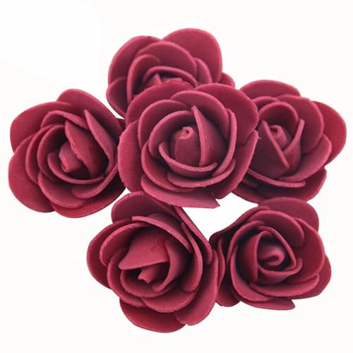 Wisafory Künstliche Rosenköpfe Mini Schaumrosen Künstliche Schaumstoff Rosen Köpfe Foamrosen Dekoblumen Rosenstrauß für Hochzeit Brautstrauß Party Home Deko DIY Valentine's Day Dunkelrot 300PCS Wisafory Künstliche Rosenköpfe Mini Schaumrosen Künstliche Schaumstoff Rosen Köpfe Foamrosen Dekoblumen Rosenstrauß für Hochzeit Brautstrauß Party Home Deko DIY Valentine's Day Dunkelrot 300PCS von Wisafory
