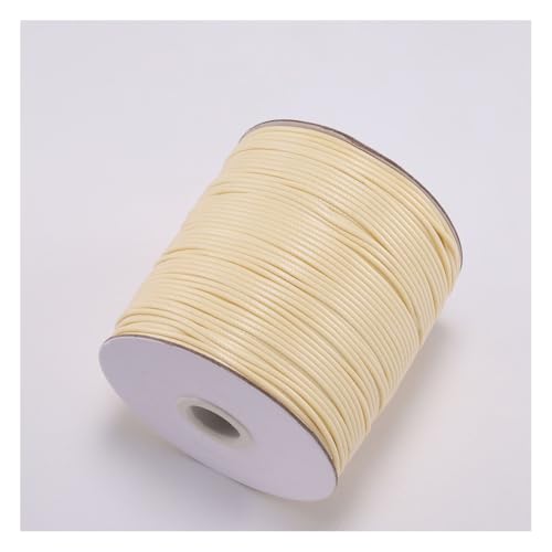 Wisafory Wachsschnur Lederband Lederschnur Leder Seil Lederriemen Lederbänder Bastelschnur für Schmuckherstellung Armbänder Basteln Dekorieren DIY-Projekte Nähen Beige 1mm x 10M von Wisafory