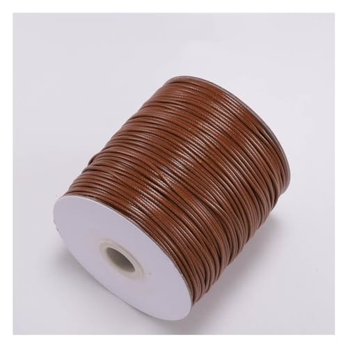 Wisafory Wachsschnur Lederband Lederschnur Leder Seil Lederriemen Lederbänder Bastelschnur für Schmuckherstellung Armbänder Basteln Dekorieren DIY-Projekte Nähen Braun 2.5mm x 10M von Wisafory