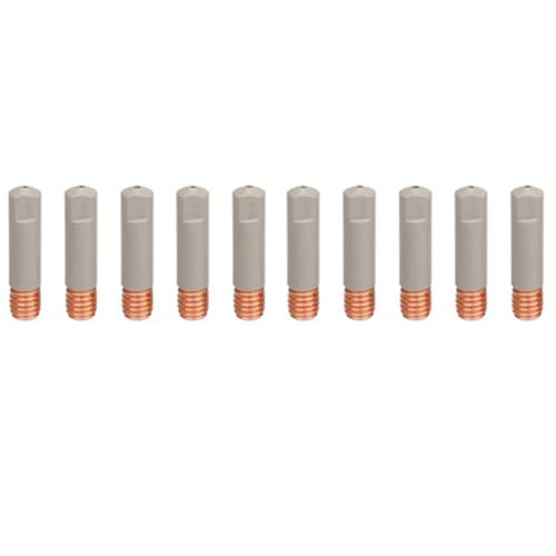 Wisboey 10 Stück MB15AK Schweißdüsenspitzen Beschichtung Schutz M6 Gasdüsenspitze 0,8 mm MIG-Schweißwerkzeugteile von Wisboey