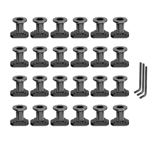 Wisboey Mlok Schrauben und Muttern Ersatzsets mit Schrauben Zur Gewindesicherung für Standard-Schienensysteme Wisboey Mlok Schrauben und Muttern Ersatzsets mit Schrauben Zur Gewindesicherung für Standard-Schienensysteme von Wisboey