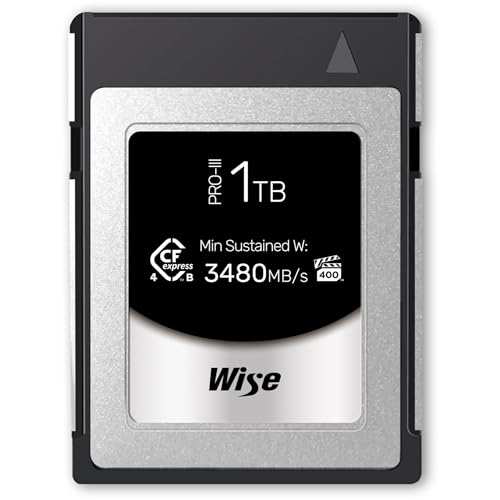 Wise CFexpress 4.0 Typ B PRO MK-III R: 3700 Mbs W: 3600 MBs Wise CFexpress 4.0 Typ B PRO MK-III R: 3700 Mbs W: 3600 MBs von Wise