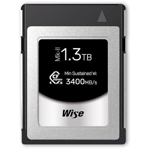 Wise CFexpress 4.0 Type B PRO 1,3TB MK-II WI-CFX4-B1300PM2 Wise CFexpress 4.0 Type B PRO 1,3TB MK-II WI-CFX4-B1300PM2 von Wise