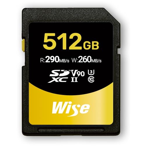 Wise SDXC UHS-II V90 512GB R:290MBs / W:260MBs WI-SD-N512 Wise SDXC UHS-II V90 512GB R:290MBs / W:260MBs WI-SD-N512 von Wise