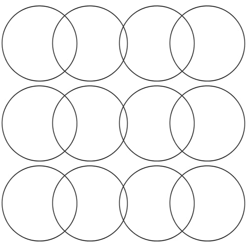 Wisebom 12 Stück Metallringe zum Basteln Deko Ringe zum Aufhängen Drahtringe zum Basteln Metall Traumfänger Ringe Loop Ringe für DIY Floral Hoop, Hochzeitskranz, Wandbehang (Schwarz, 20cm) von Wisebom