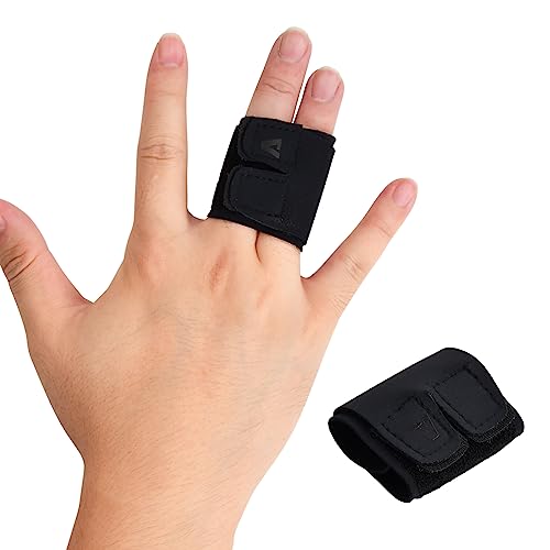 Wisebom Neopren Fingerschiene, Sport Fingerbandage, Weicher & Bequemer Fingerschutz für Fingerarthritis, Fingerschmerzen Körperliche Arbeit, Elastische Fingermanschetten für Sportverletzunge (Double) von Wisebom