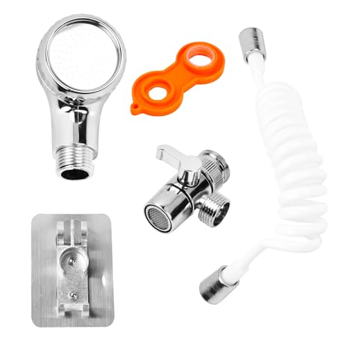 Wisebom Waschbecken-Handbrause-Set, Sprayer Rinse Kit Waschbecken Wasserhahn Sprüher Aufsatz-Set Externer Handbrause Set Haustier Baden Duschkopf für Badezimmer Küche von Wisebom