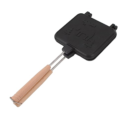 Doppelseitige Bratpfanne, Antihaft-Sandwich-Maker-Frühstücks-Flip-Pfanne Mit Abnehmbarem Griff, Mini-Waffeleisen-Grillpfanne Für Hobbyköche, Toasties, Frühstück Im Innen- Und Außenbereich von Wisecoco