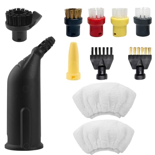 Wiseten 11 Stück Zubehör für Kärcher Dampfreiniger Easyfix SC1 SC2 SC3 SC4 SC5, Rundbürstenset Düse Mundstück Mikrofaser-Tuch Handdüse Ersatzteile für Kärcher Dampfreiniger Wiseten 11 Stück Zubehör für Kärcher Dampfreiniger Easyfix SC1 SC2 SC3 SC4 SC5, Rundbürstenset Düse Mundstück Mikrofaser-Tuch Handdüse Ersatzteile für Kärcher Dampfreiniger von Wiseten