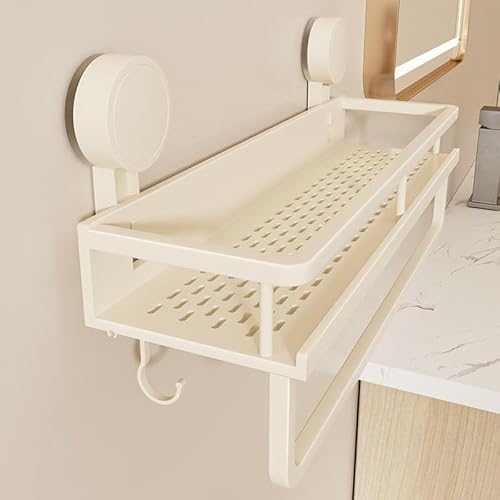 Wisfame Saugnapf Ohne Bohren Duschablage,10kg Tragfähigkeit Badregal für Shampoo Conditioner,Abnehmbare und Rostfreie Badezimmer Organizer mit Großer Kapazität,weiß Wisfame Saugnapf Ohne Bohren Duschablage,10kg Tragfähigkeit Badregal für Shampoo Conditioner,Abnehmbare und Rostfreie Badezimmer Organizer mit Großer Kapazität,weiß von Wisfame