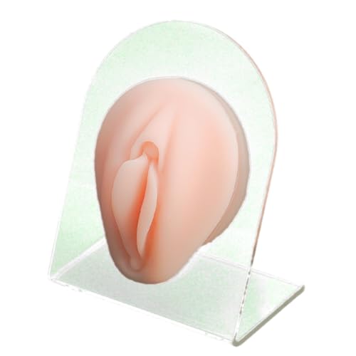 Wisfancy Vagina Piercing Modell mit Acryl Stand, Fake Vagina Flexible Human Mold, Körperteile für das Üben Piercing Akupunktur Schmuck Display, Simulation Körper Modell (nackt) von Wisfancy