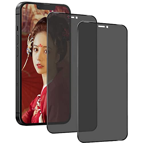 Wishcover store 2 Stück Sichtschutzfolie für iPhone 14，9H Härte Glas Anti-Spy Sichtschutzfolie Folie Blickschutzfolie，Bruchsicher Sichtschutzfolie Privatsphäre Schutzfolie von Wishcover store