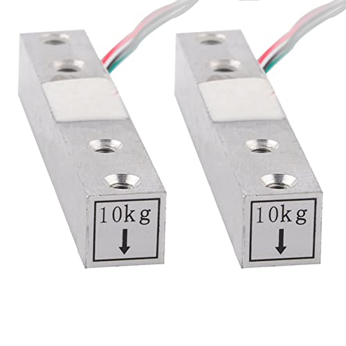 Wishiot 2PCS 1kg 5kg 10kg 20kg Digital Load Cell Weight Sensor High Precision Miniature Load Cells for Arduino DIY Electronic Portable Kitchen Scale Sensors (10KG, 2) von Wishiot