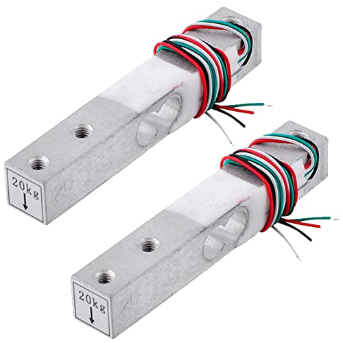 Wishiot 2PCS 1kg 5kg 10kg 20kg Digital Load Cell Weight Sensor High Precision Miniature Load Cells for Arduino DIY Electronic Portable Kitchen Scale Sensors (20KG, 2) von Wishiot