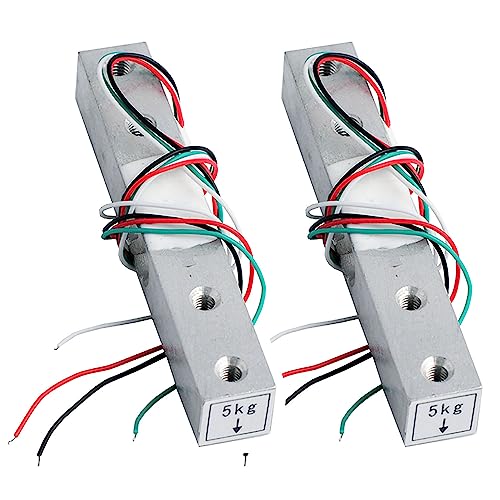 Wishiot 2PCS 1kg 5kg 10kg 20kg Digital Load Cell Weight Sensor High Precision Miniature Load Cells for Arduino DIY Electronic Portable Kitchen Scale Sensors (5KG, 2) von Wishiot