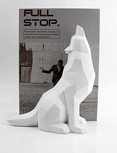 Wisifayardin Weißer heulender Wolf Figur Statue für Heimdekoration von Wisifayardin