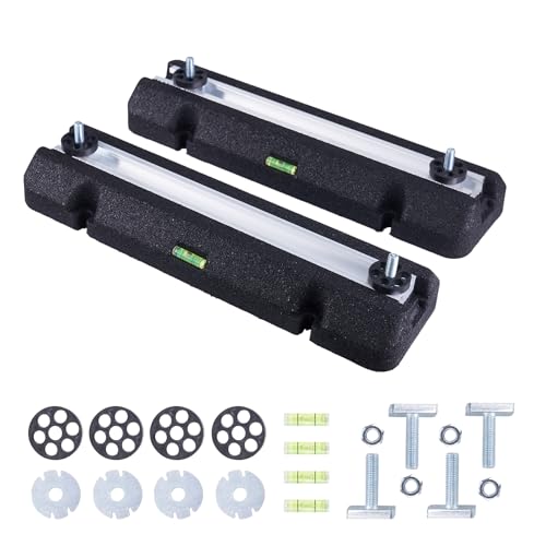 WISSCOOL Bodenmontage-Basis-Set, Mini-Split-Klimaanlagen, robustes Kondensator-Pad für AC-Kondensator-Wärmepumpensystem, Gummi-Anti-Vibrationspads außen, 1360 kg, 36000-79000BTU von Wisscool