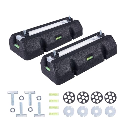 WISSCOOL Bodenmontage-Basis-Set, Mini-Split-Klimaanlagen, robustes Kondensator-Pad für AC-Kondensator-Wärmepumpensystem, Gummi-Anti-Vibrationspads außen, 680 kg, 9000-18000BTU von Wisscool